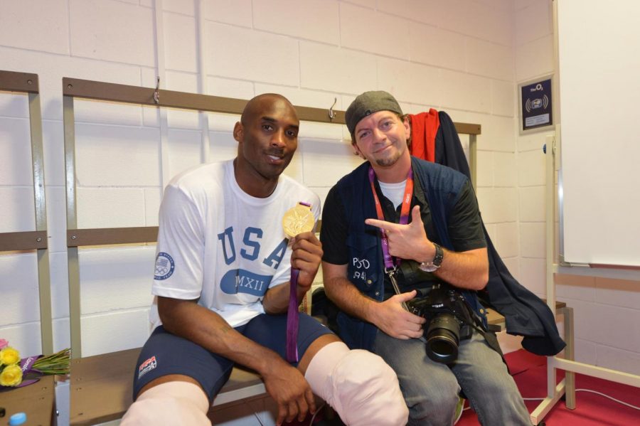 Kobe Bryant with Gold Medal and Jesse Garrabrant